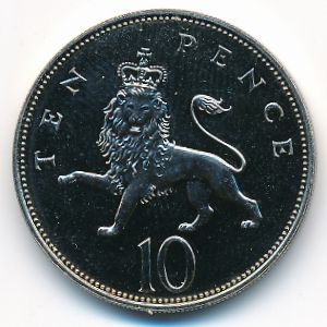 Великобритания, 10 пенсов (1989 г.)