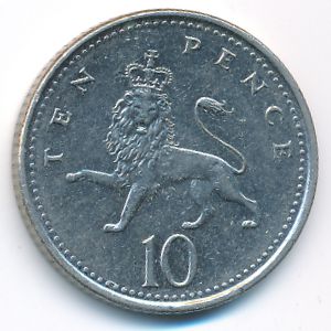 Великобритания, 10 пенсов (2000 г.)
