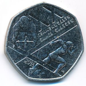 Великобритания, 50 пенсов (2014 г.)