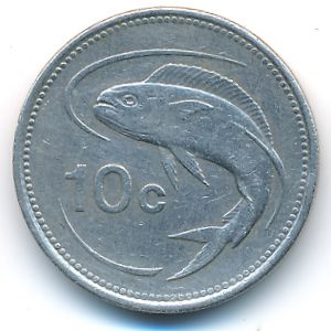 Мальта, 10 центов (1986 г.)