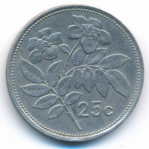 Мальта, 25 центов (1986 г.)