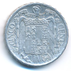 Испания, 5 сентимо (1945 г.)