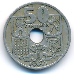 Испания, 50 сентимо (1949 г.)