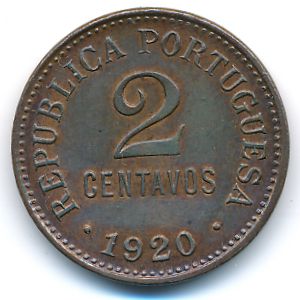 Португалия, 2 сентаво (1920 г.)