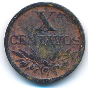 Portugal, 10 centavos, 1953
