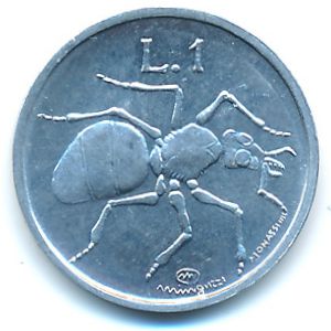 San Marino, 1 lira, 1974