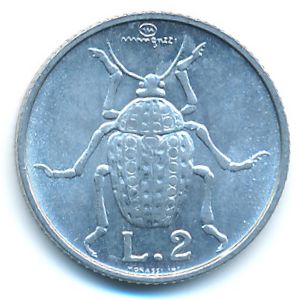 Сан-Марино, 2 лиры (1974 г.)