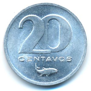 Cape Verde, 20 centavos, 1977