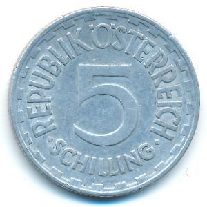 Австрия, 5 шиллингов (1952 г.)