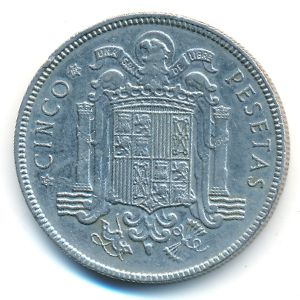 Испания, 5 песет (1949 г.)
