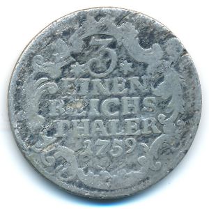 Пруссия, 1/3 рейхсталлера (1759 г.)