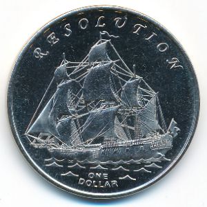 Острова Гилберта., 1 доллар (2014 г.)