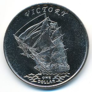 Острова Гилберта., 1 доллар (2014 г.)