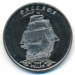 Острова Гилберта., 1 доллар (2014 г.)