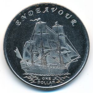 Острова Гилберта., 1 доллар (2014 г.)