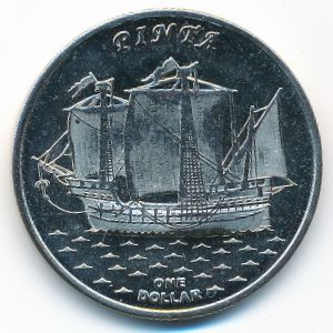 Острова Гилберта., 1 доллар (2016 г.)