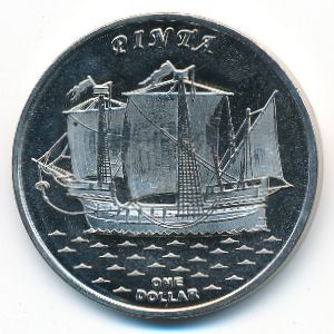 Острова Гилберта., 1 доллар (2016 г.)