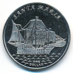 Острова Гилберта., 1 доллар (2016 г.)