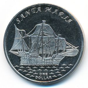 Острова Гилберта., 1 доллар (2016 г.)