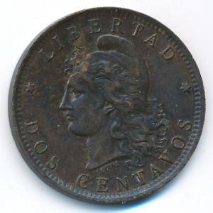 Аргентина, 2 сентаво (1888 г.)