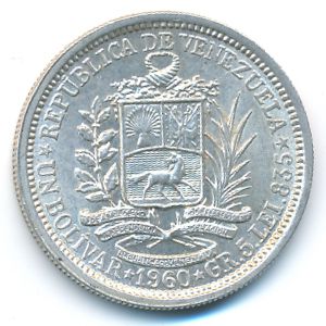 Венесуэла, 1 боливар (1960 г.)