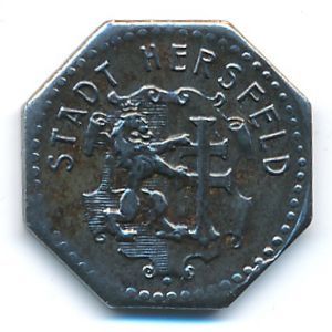 Херсфельд., 1 пфенниг (1918 г.)