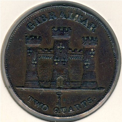 Gibraltar, 2 quarts, 1841–1861