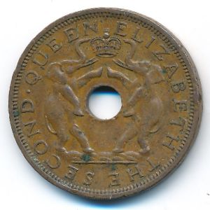 Родезия и Ньясаленд, 1 пенни (1962 г.)