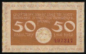 Нотгельды Германии, 50 пфеннигов (1920 г.)