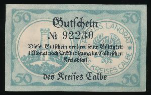 Нотгельды Германии, 50 пфеннигов (1920 г.)