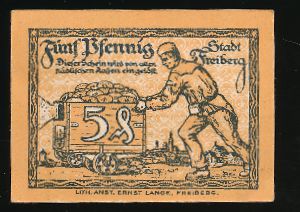 Нотгельды Германии, 5 пфеннигов (1921 г.)