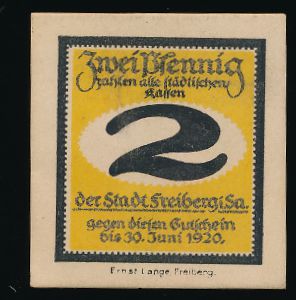 Нотгельды Германии, 2 пфеннига (1920 г.)