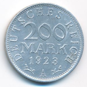 Веймарская республика, 200 марок (1923 г.)