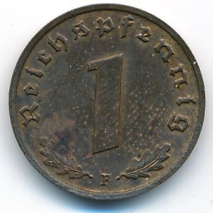 Третий Рейх, 1 рейхспфенниг (1937 г.)