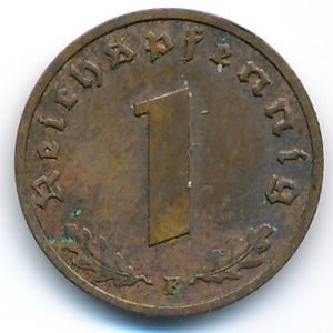 Третий Рейх, 1 рейхспфенниг (1938 г.)