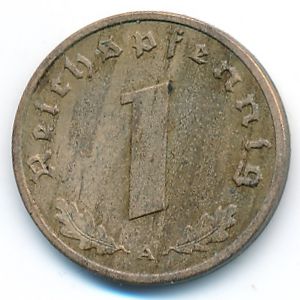 Третий Рейх, 1 рейхспфенниг (1939 г.)