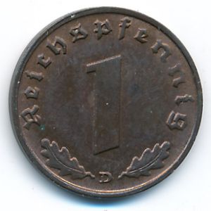 Третий Рейх, 1 рейхспфенниг (1939 г.)