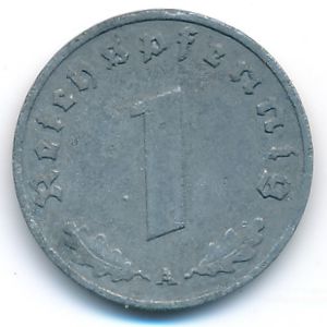 Третий Рейх, 1 рейхспфенниг (1940 г.)
