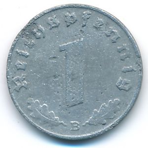 Nazi Germany, 1 reichspfennig, 1942
