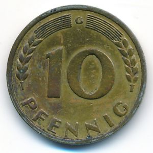 ФРГ, 10 пфеннигов (1949 г.)