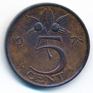 Netherlands, 5 cents, 1978