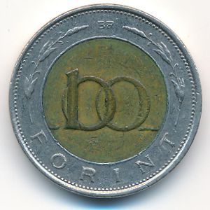Hungary, 100 forint, 1998