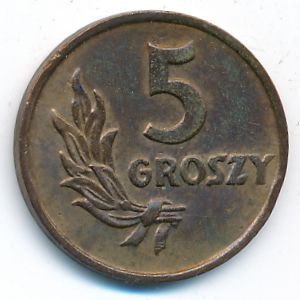 Польша, 5 грошей (1949 г.)