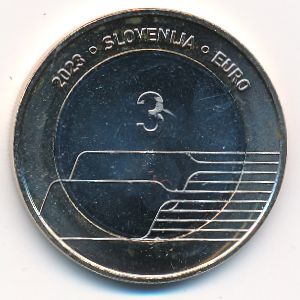 Slovenia, 3 евро, 2023