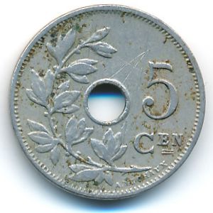 Бельгия, 5 сентим (1910 г.)