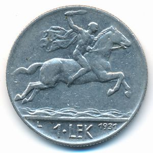 Албания, 1 лек (1931 г.)