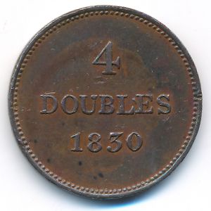 Гернси, 4 дубля (1830 г.)