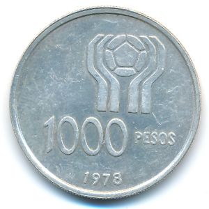 Аргентина, 1000 песо (1978 г.)