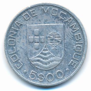 Мозамбик, 5 эскудо (1935 г.)