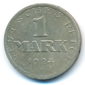 Веймарская республика, 1 марка (1924 г.)
